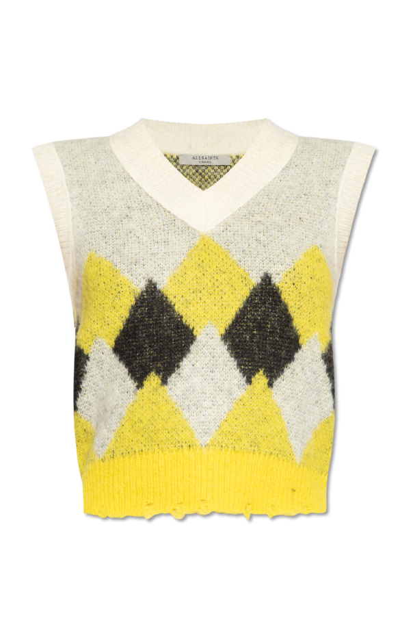 AllSaints ‘Hove’ argyle vest Women's Clothing Vitkac